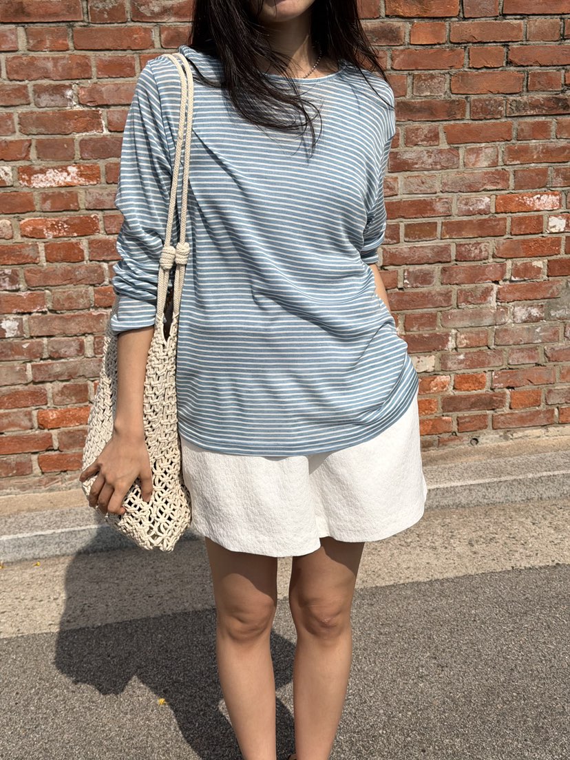 AMY GRACE-A東大門代購女裝新品推薦熱賣26春夏長袖T恤AMY GRACE-A長袖T恤