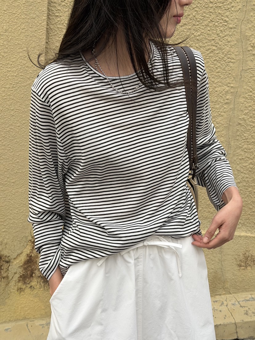 AMY GRACE-A東大門代購女裝新品推薦熱賣26春夏長袖T恤AMY GRACE-A長袖T恤