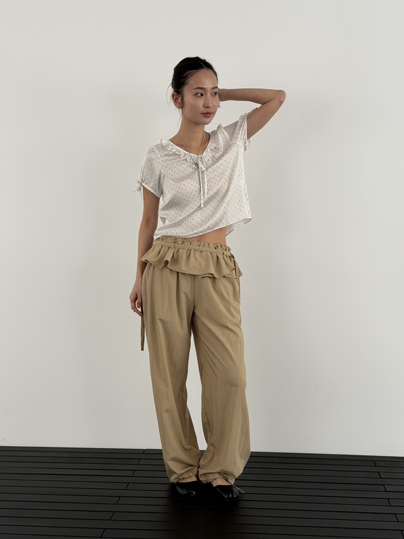 KARE/WEREPIECE東大門代購女裝新款真品推薦休閑褲含腰帶KARE/WEREPIECE休閑褲