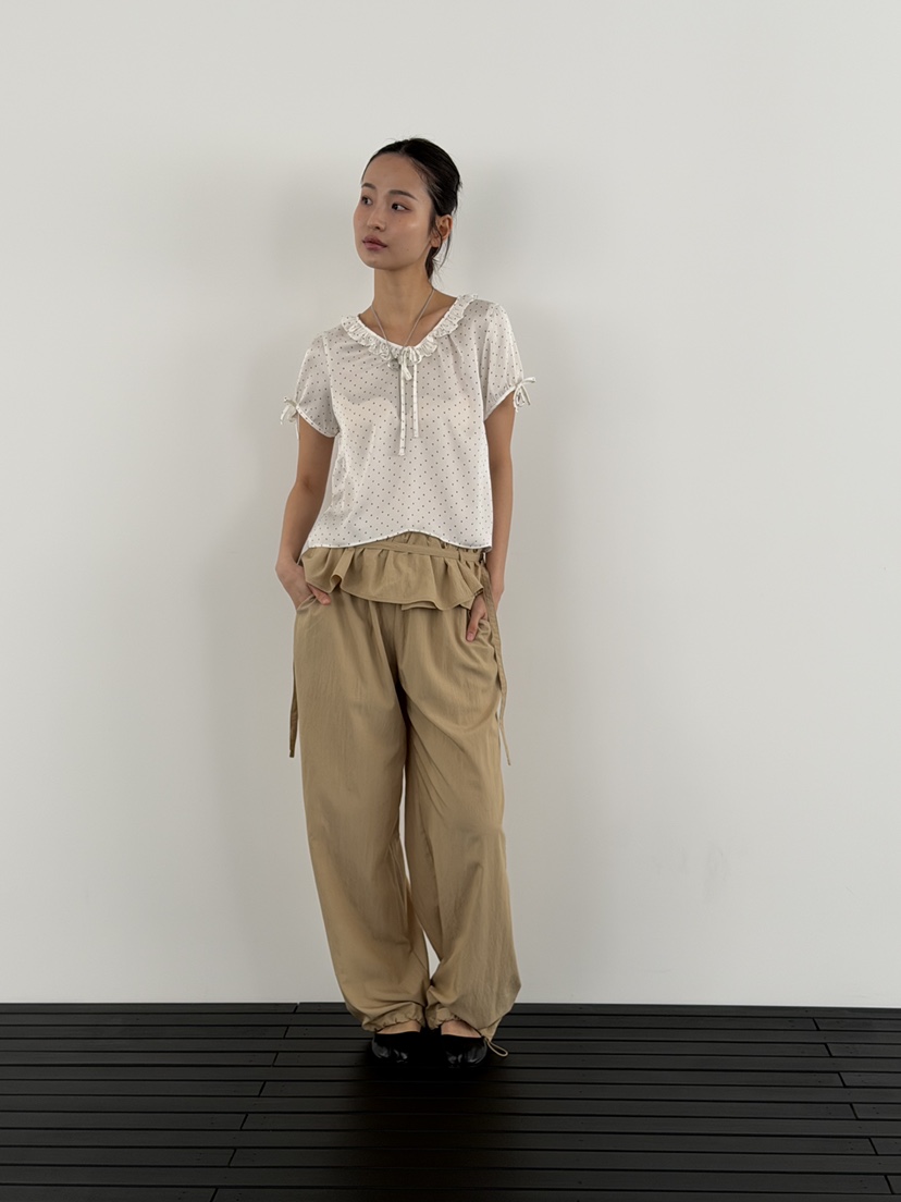 KARE/WEREPIECE東大門代購女裝新款真品推薦休閑褲含腰帶KARE/WEREPIECE休閑褲