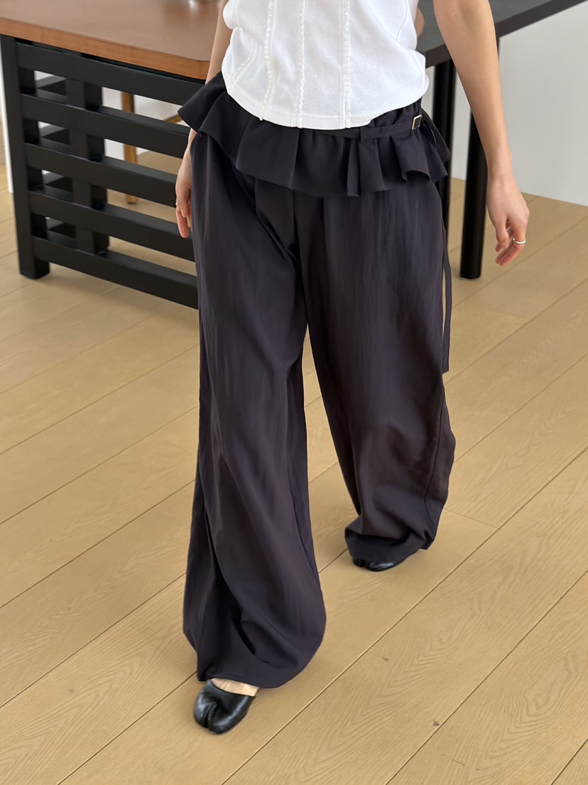 KARE/WEREPIECE東大門代購女裝新款真品推薦休閑褲含腰帶KARE/WEREPIECE休閑褲