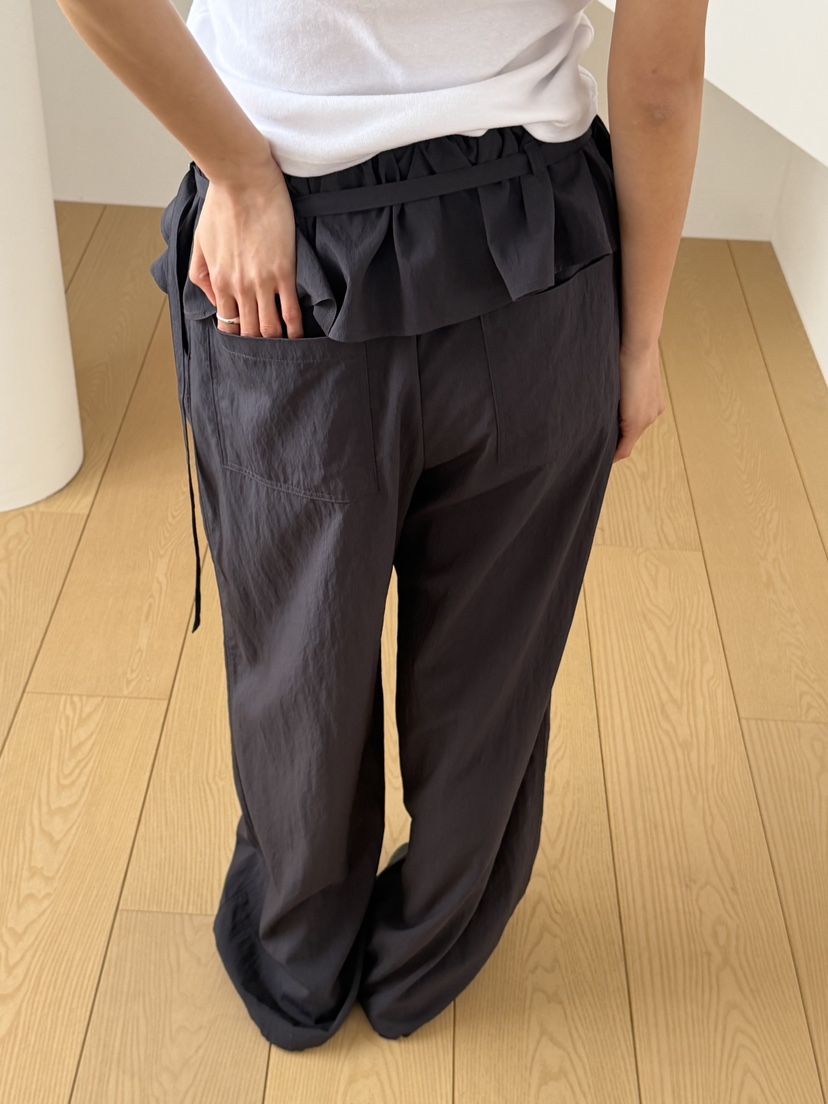 KARE/WEREPIECE東大門代購女裝新款真品推薦休閑褲含腰帶KARE/WEREPIECE休閑褲