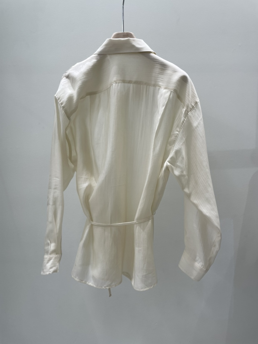 AMY GRACE-A東大門直郵女裝新款真品時尚襯衫蕾絲衫含腰繩AMY GRACE-A襯衫/蕾絲衫