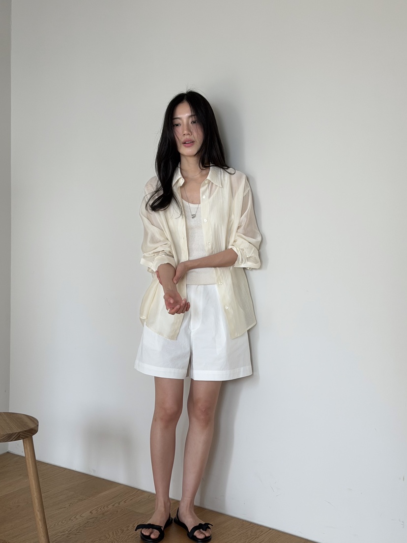 AMY GRACE-A東大門直郵女裝新款真品時尚襯衫蕾絲衫含腰繩AMY GRACE-A襯衫/蕾絲衫