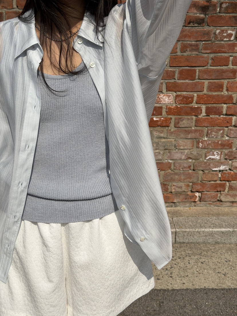 AMY GRACE-A東大門直郵女裝新款真品時尚襯衫蕾絲衫含腰繩AMY GRACE-A襯衫/蕾絲衫