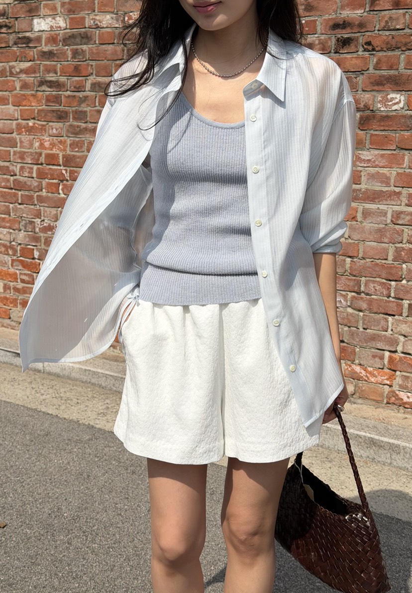 AMY GRACE-A東大門直郵女裝新款真品時尚襯衫蕾絲衫含腰繩AMY GRACE-A襯衫/蕾絲衫