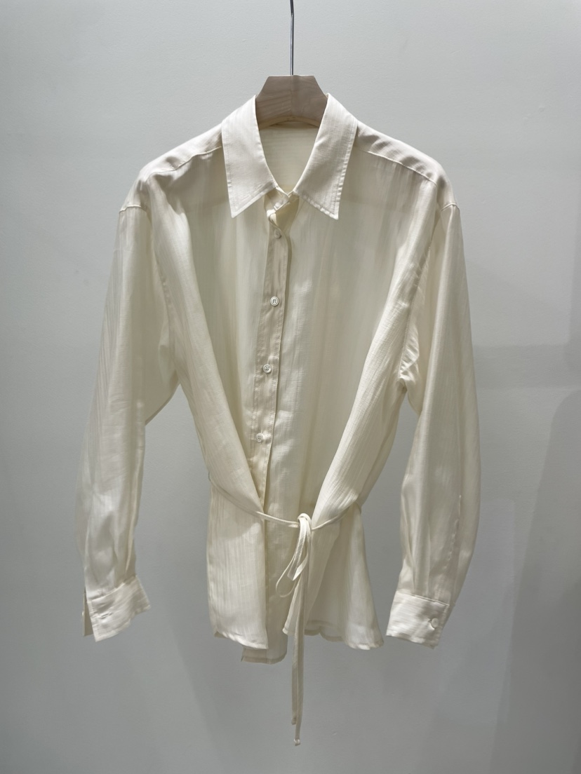 AMY GRACE-A東大門直郵女裝新款真品時尚襯衫蕾絲衫含腰繩AMY GRACE-A襯衫/蕾絲衫圖色1