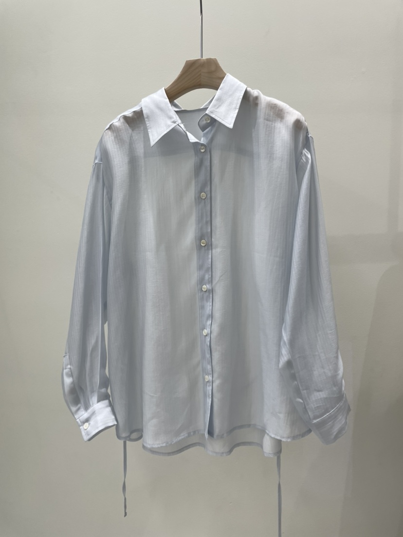 AMY GRACE-A東大門直郵女裝新款真品時尚襯衫蕾絲衫含腰繩AMY GRACE-A襯衫/蕾絲衫圖色2