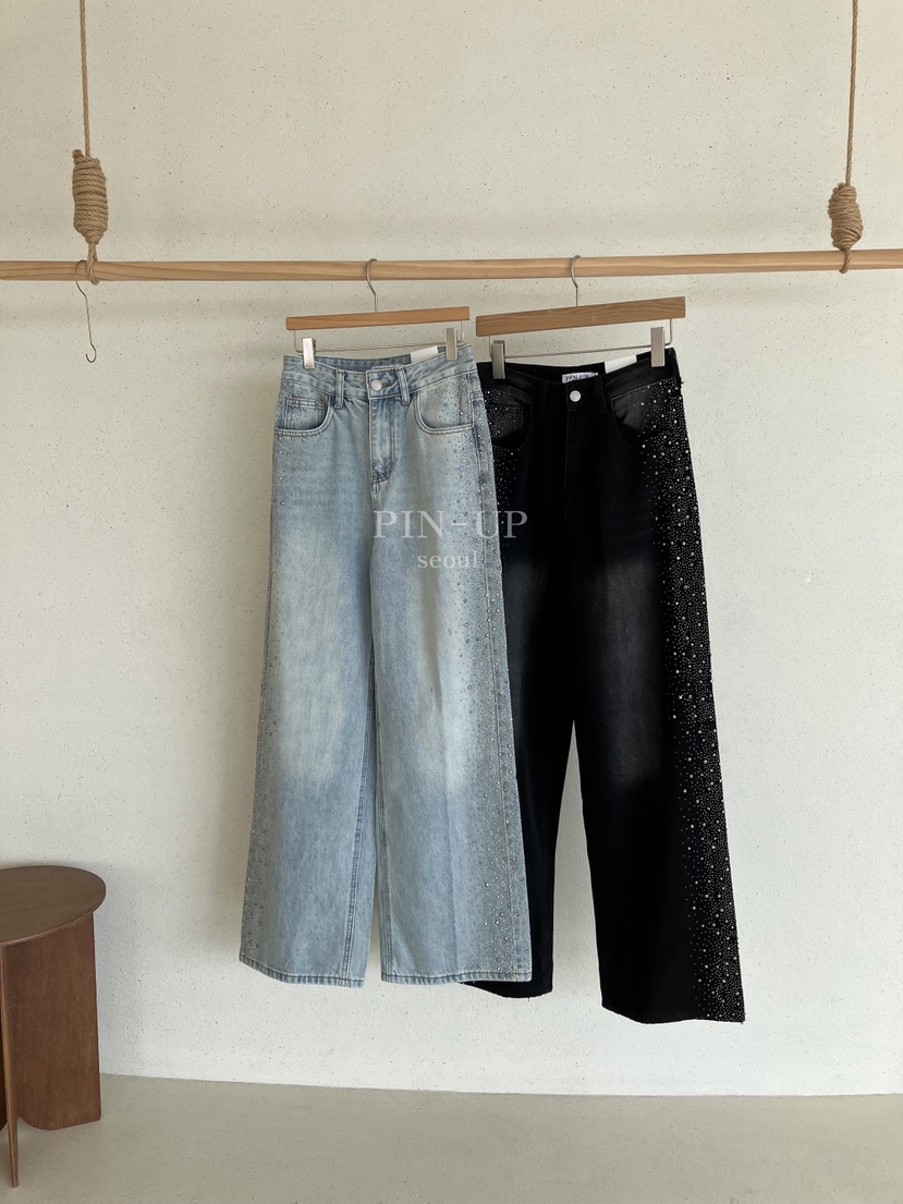 PIN-UP韓國直郵女士新品人氣熱賣真品推薦26春夏職業牛仔褲PIN-UP牛仔褲