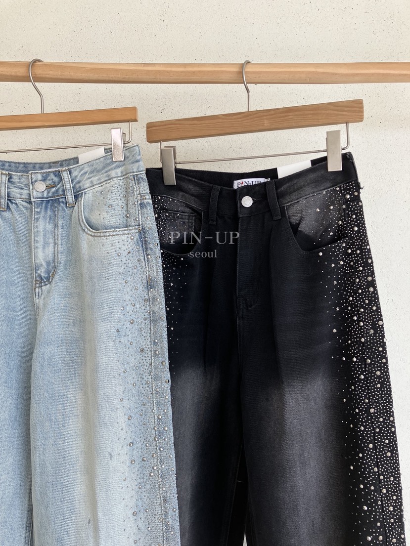 PIN-UP韓國直郵女士新品人氣熱賣真品推薦26春夏職業牛仔褲PIN-UP牛仔褲