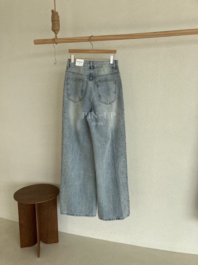 PIN-UP韓國直郵女士新品人氣熱賣真品推薦26春夏職業牛仔褲PIN-UP牛仔褲