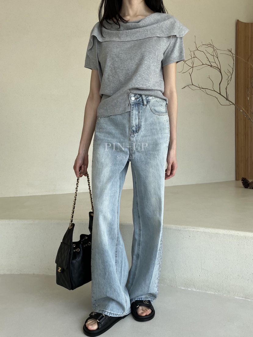 PIN-UP韓國直郵女士新品人氣熱賣真品推薦26春夏職業牛仔褲PIN-UP牛仔褲