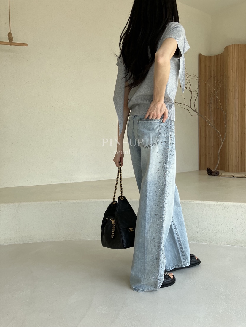 PIN-UP韓國直郵女士新品人氣熱賣真品推薦26春夏職業牛仔褲PIN-UP牛仔褲