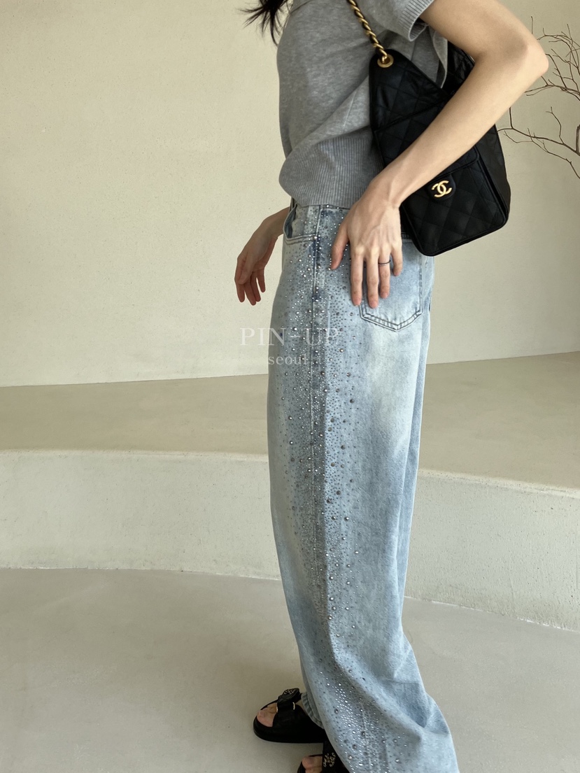 PIN-UP韓國直郵女士新品人氣熱賣真品推薦26春夏職業牛仔褲PIN-UP牛仔褲