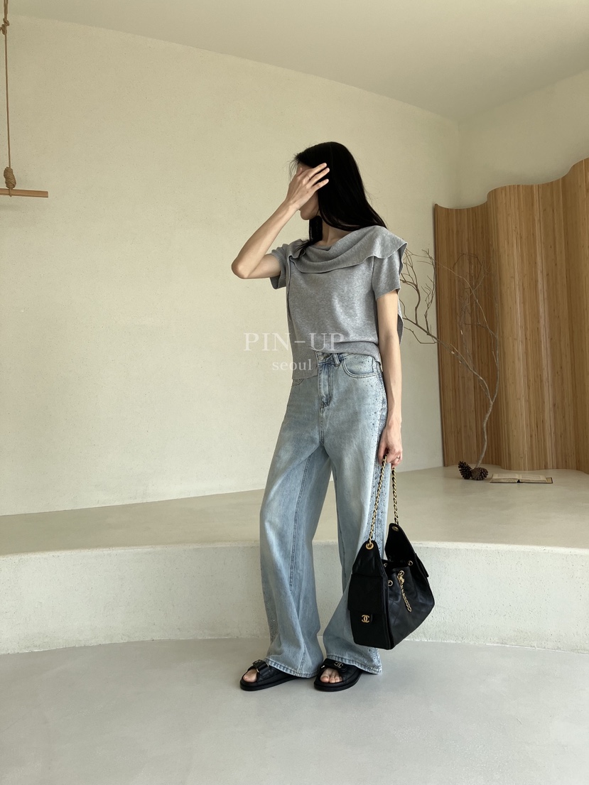 PIN-UP韓國直郵女士新品人氣熱賣真品推薦26春夏職業牛仔褲PIN-UP牛仔褲