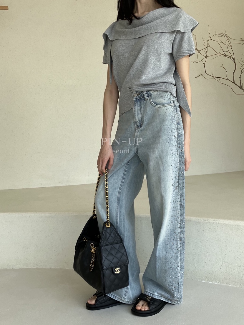 PIN-UP韓國直郵女士新品人氣熱賣真品推薦26春夏職業牛仔褲PIN-UP牛仔褲