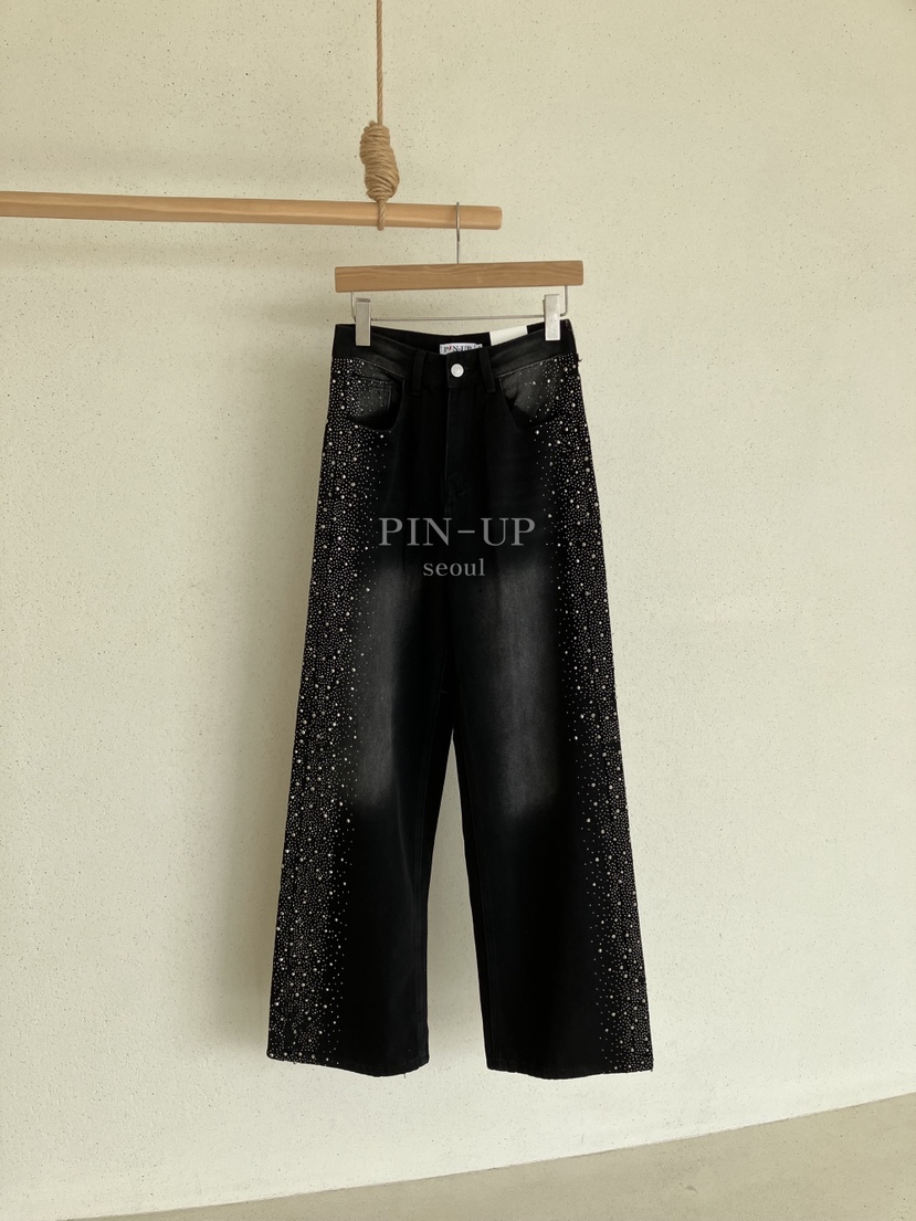 PIN-UP韓國直郵女士新品人氣熱賣真品推薦26春夏職業牛仔褲PIN-UP牛仔褲圖色2