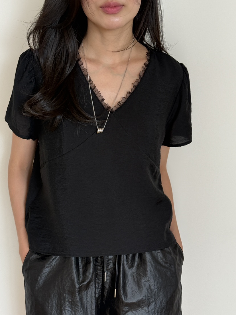 AMY GRACE-A韓國直郵女士新品真品人氣職業26春夏襯衫蕾絲衫AMY GRACE-A襯衫/蕾絲衫