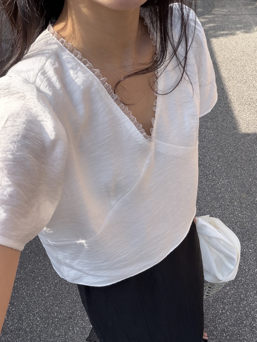 AMY GRACE-A韓國直郵女士新品真品人氣職業26春夏襯衫蕾絲衫AMY GRACE-A襯衫/蕾絲衫