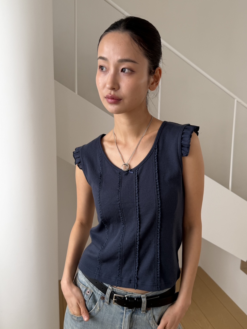 KARE/WEREPIECE韓國代購女士新品26春夏人氣熱賣T恤荷葉邊KARE/WEREPIECET恤