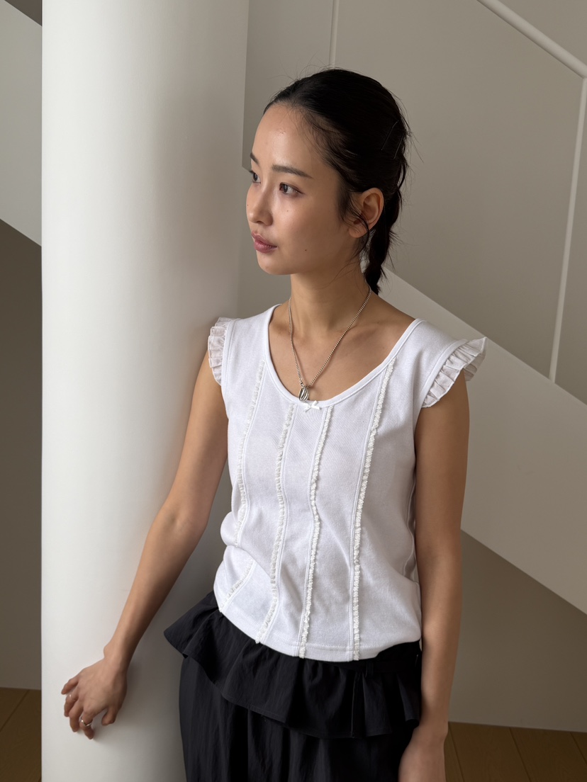 KARE/WEREPIECE韓國代購女士新品26春夏人氣熱賣T恤荷葉邊KARE/WEREPIECET恤