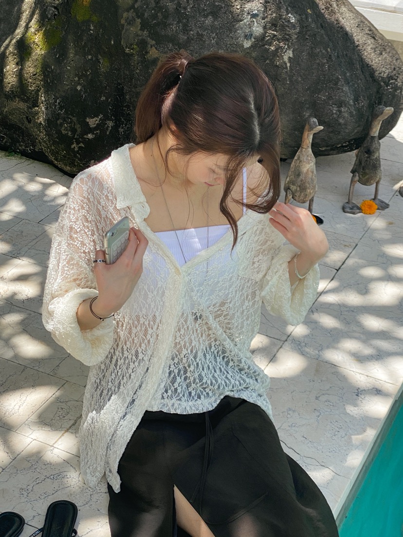 ERUME韓國直郵女裝新品26春夏人氣熱賣時尚職業襯衫蕾絲衫ERUME襯衫/蕾絲衫