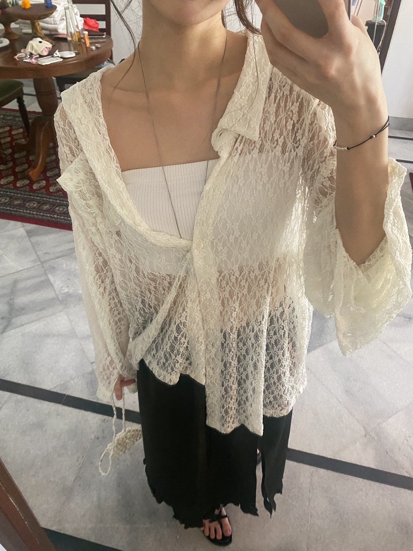 ERUME韓國直郵女裝新品26春夏人氣熱賣時尚職業襯衫蕾絲衫ERUME襯衫/蕾絲衫