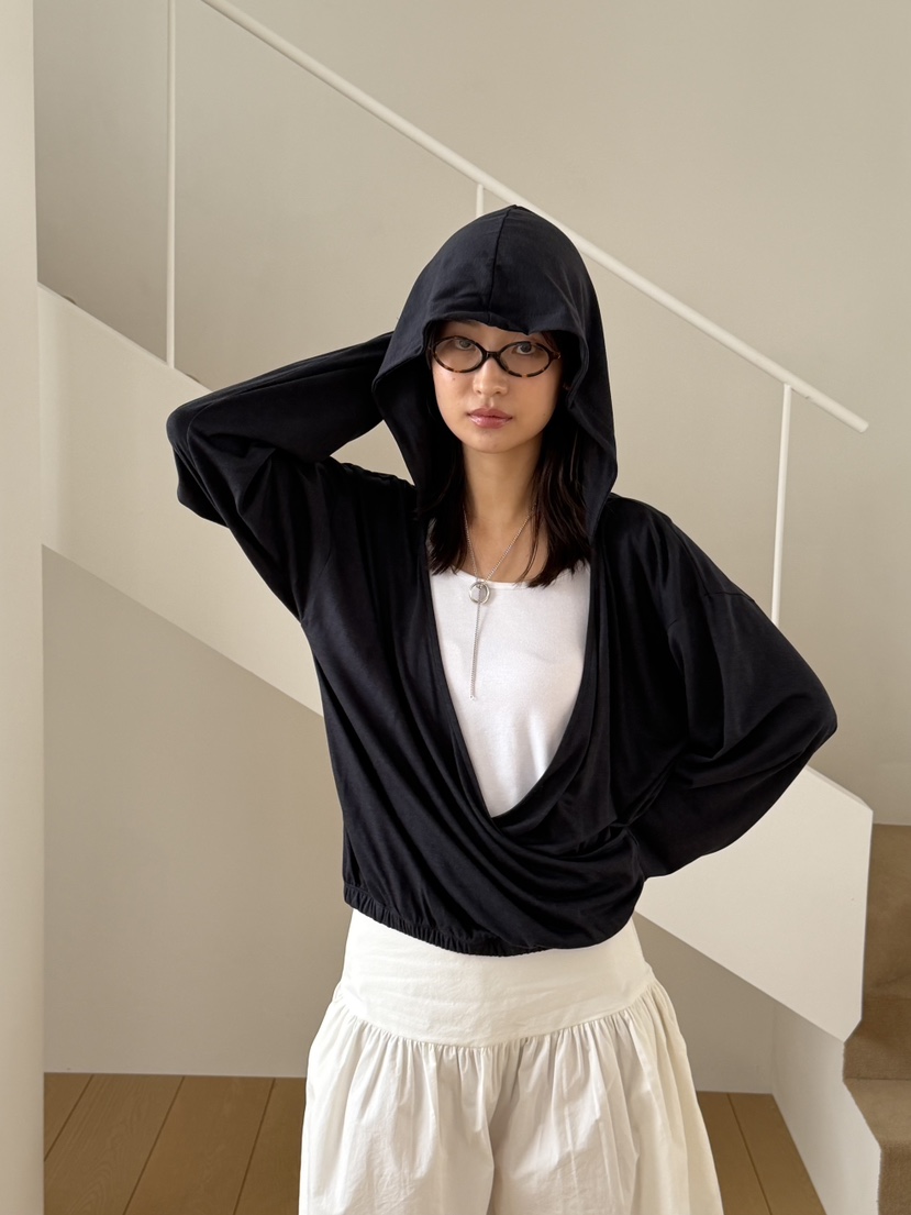 KARE/WEREPIECE韓國直郵實拍女裝新款職業長袖T恤連帽衫天絲KARE/WEREPIECE長袖T恤