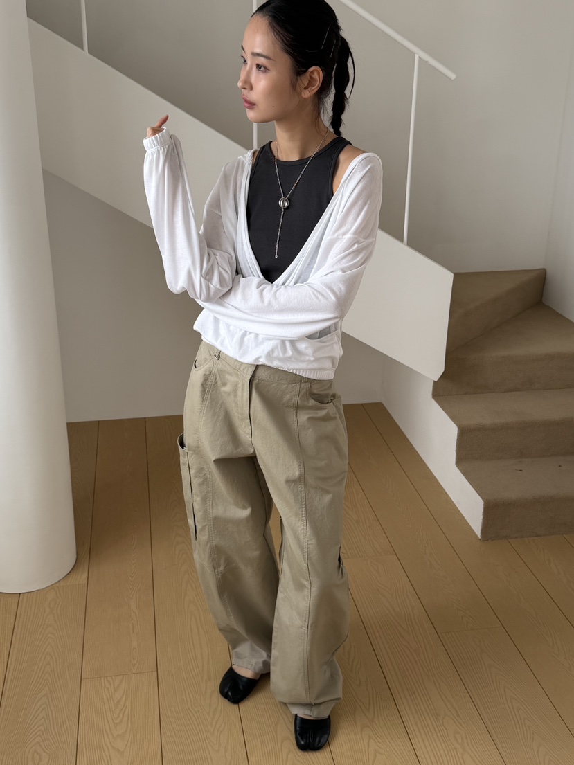 KARE/WEREPIECE韓國直郵實拍女裝新款職業長袖T恤連帽衫天絲KARE/WEREPIECE長袖T恤