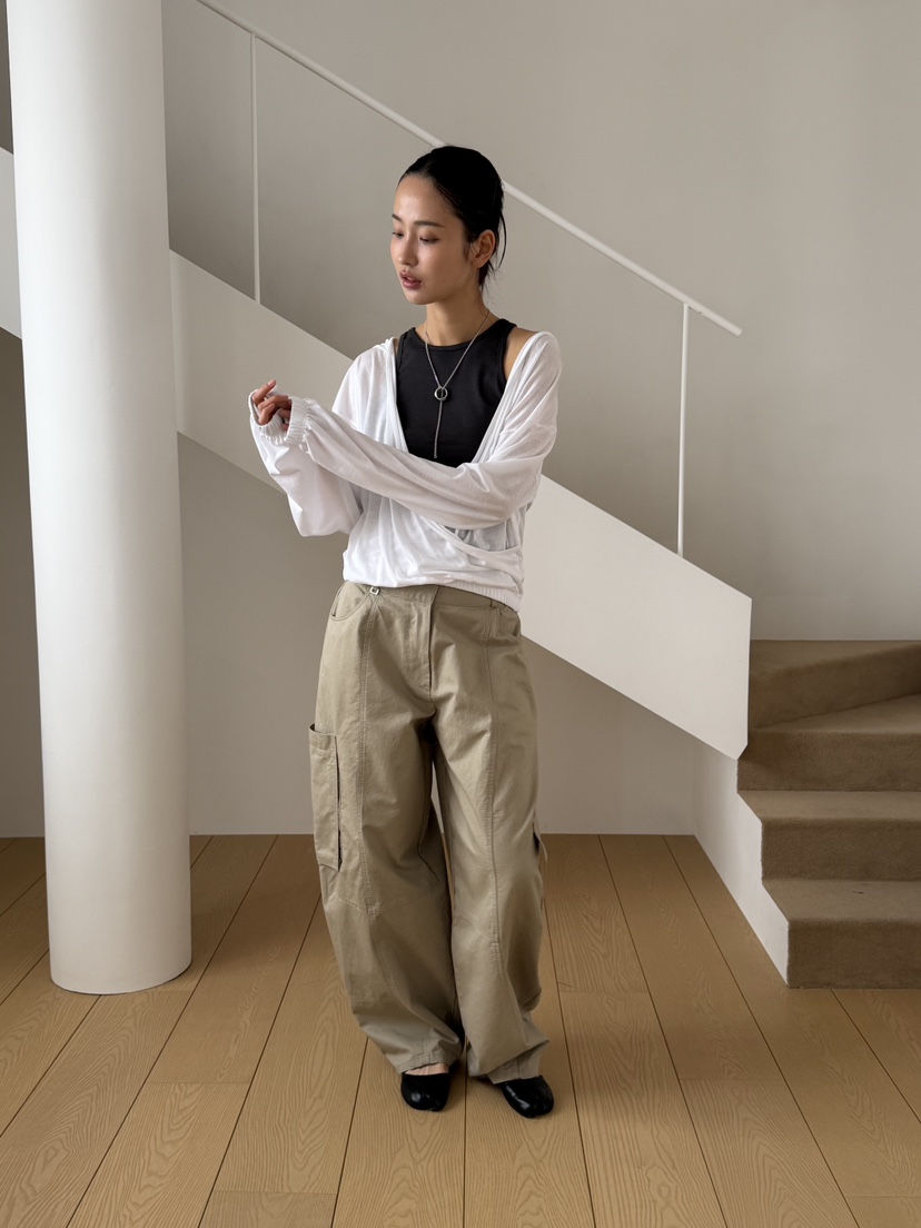 KARE/WEREPIECE韓國直郵實拍女裝新款職業長袖T恤連帽衫天絲KARE/WEREPIECE長袖T恤