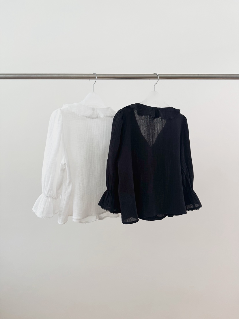 ERUME韓國直郵女士新款時尚26春夏休閑熱賣人氣襯衫蕾絲衫ERUME襯衫/蕾絲衫