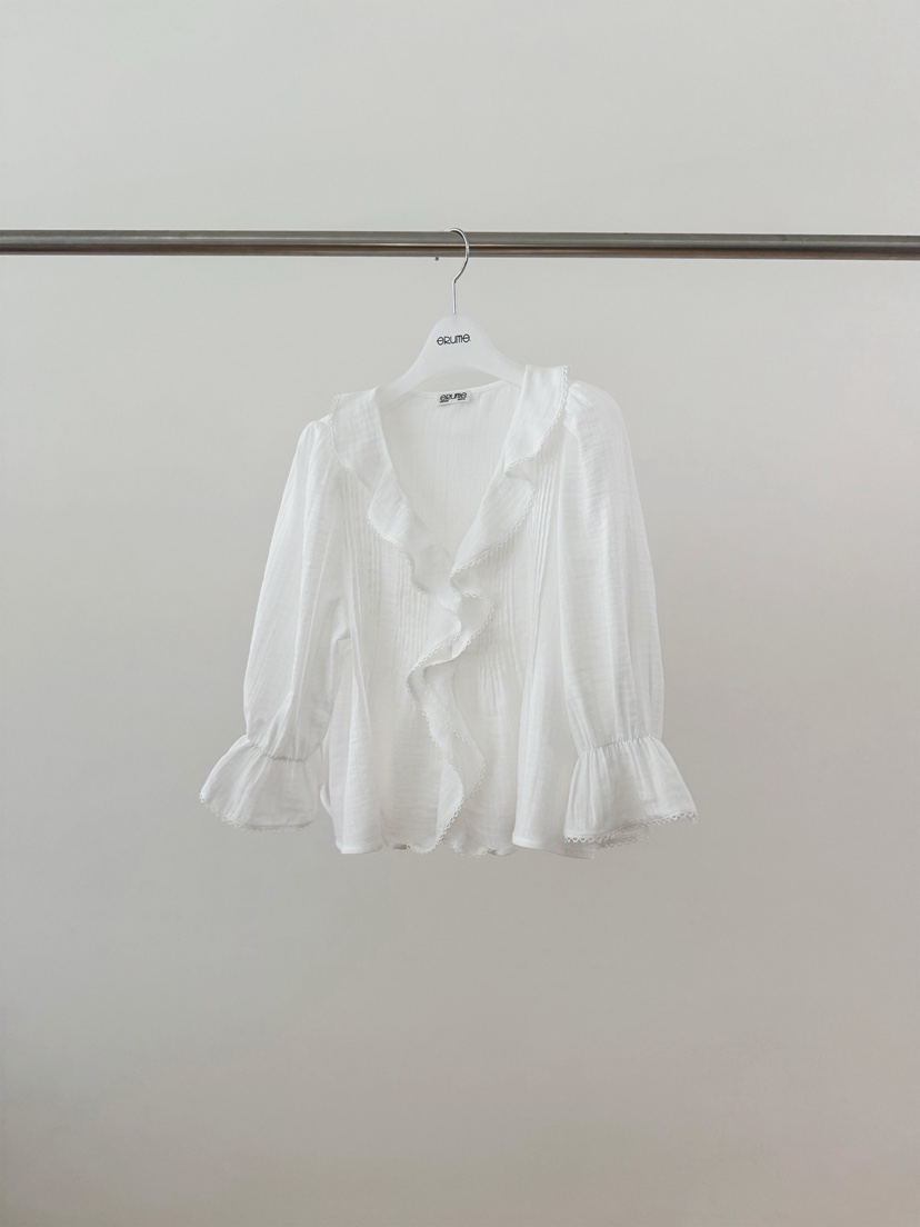 ERUME韓國直郵女士新款時尚26春夏休閑熱賣人氣襯衫蕾絲衫ERUME襯衫/蕾絲衫圖色1