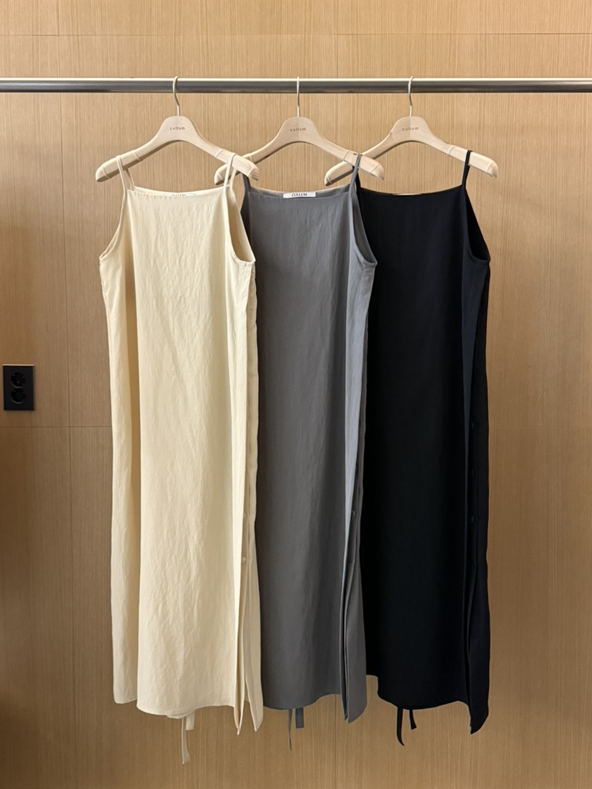 CULLUM韓國直郵實拍女裝新品26春夏熱賣職業連衣裙含腰繩CULLUM連衣裙