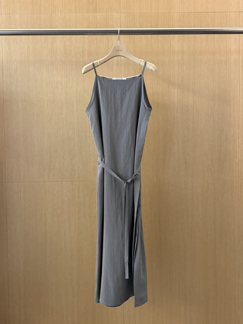 CULLUM韓國直郵實拍女裝新品26春夏熱賣職業連衣裙含腰繩CULLUM連衣裙圖色2