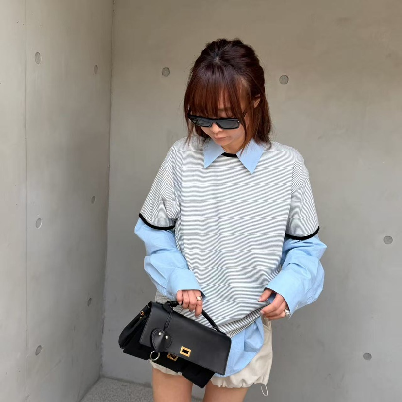 OLI SEOUL韓國直郵實拍女士新款時尚26春夏熱賣人氣職業T恤OLI SEOULT恤