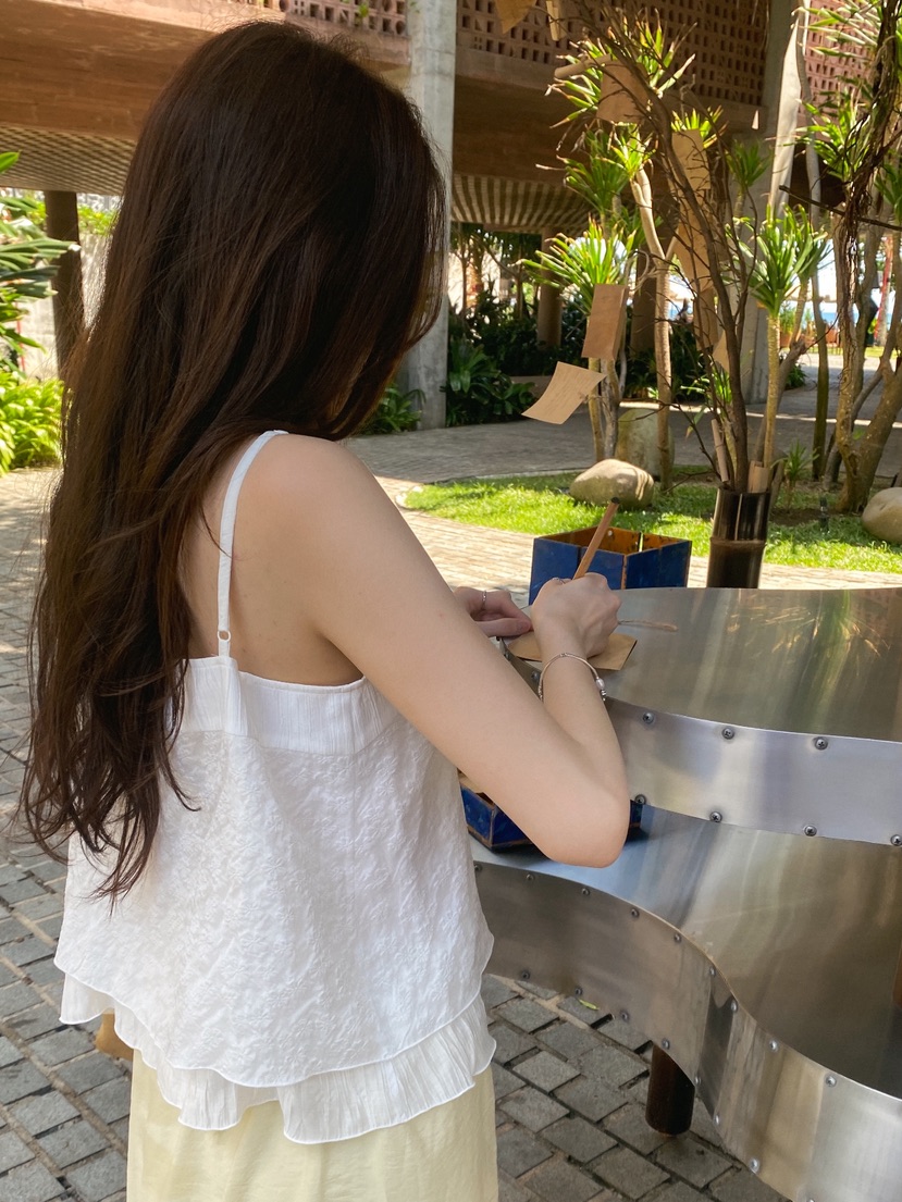 ERUME韓國東大門代購女士新品休閑26春夏時尚吊帶背心含圍巾ERUME吊帶/背心