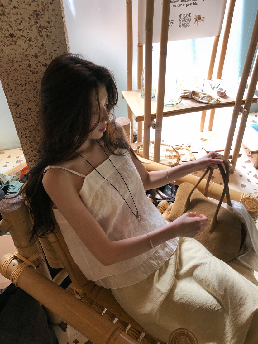 ERUME韓國東大門代購女士新品休閑26春夏時尚吊帶背心含圍巾ERUME吊帶/背心