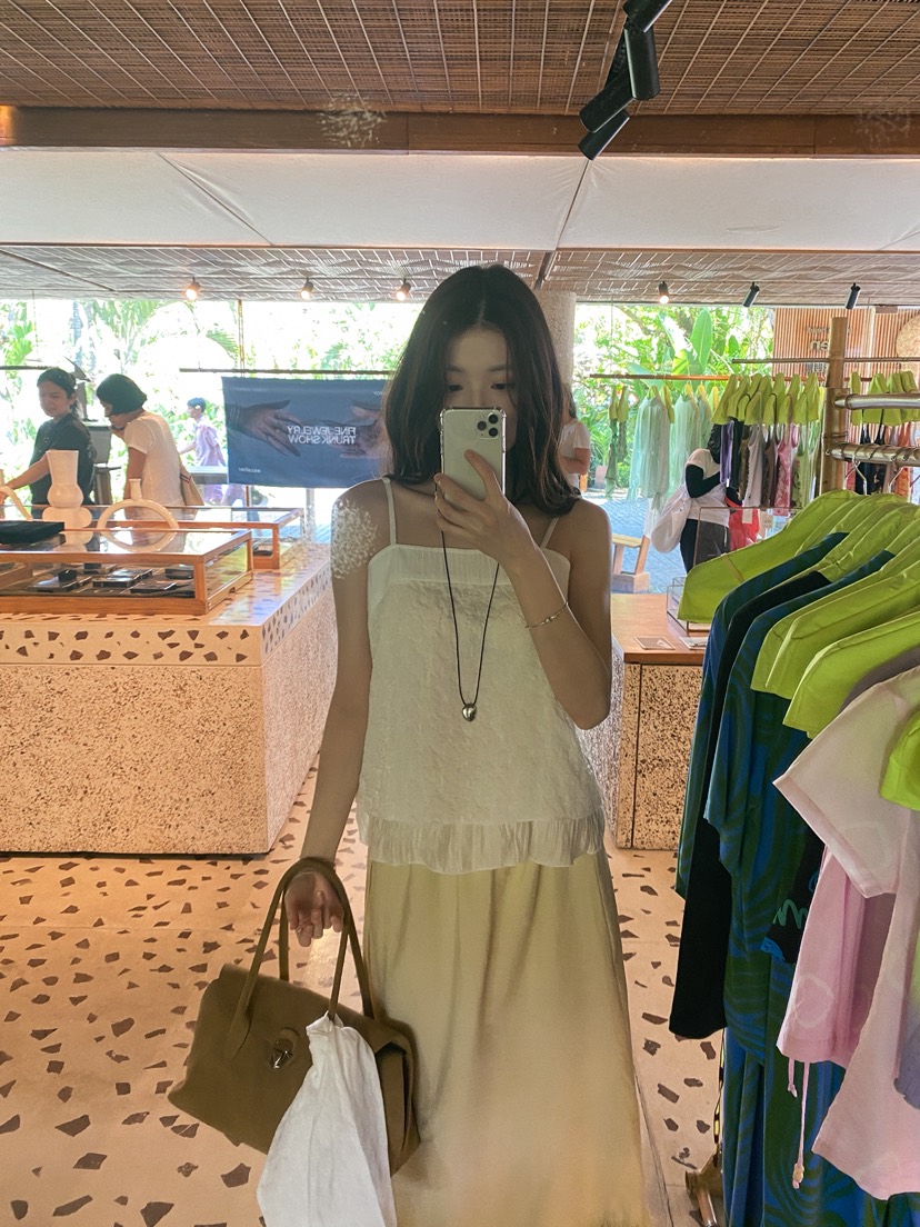 ERUME韓國東大門代購女士新品休閑26春夏時尚吊帶背心含圍巾ERUME吊帶/背心