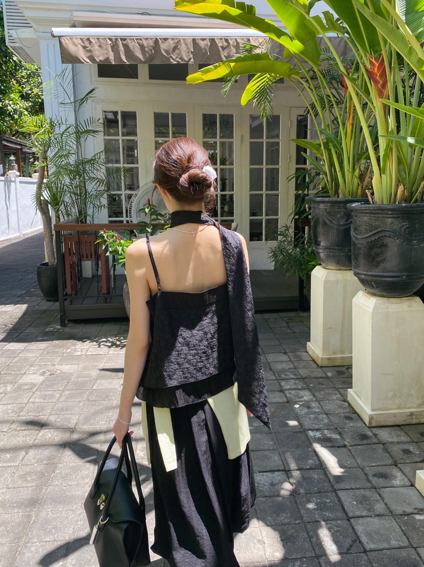 ERUME韓國東大門代購女士新品休閑26春夏時尚吊帶背心含圍巾ERUME吊帶/背心