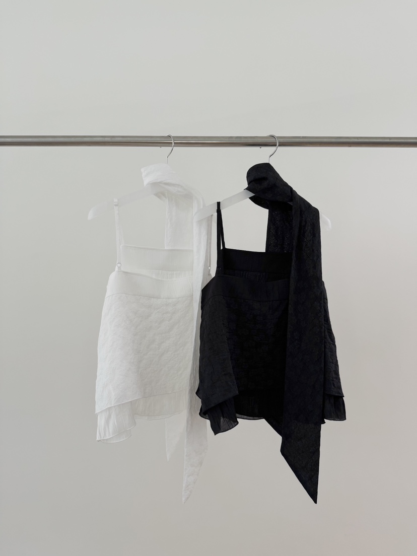 ERUME韓國東大門代購女士新品休閑26春夏時尚吊帶背心含圍巾ERUME吊帶/背心