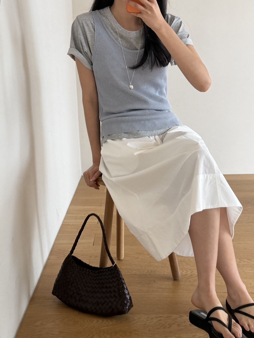 AMY GRACE-A韓國東大門代購女裝新品休閑時尚半身裙中短裙AMY GRACE-A半身裙/中短裙