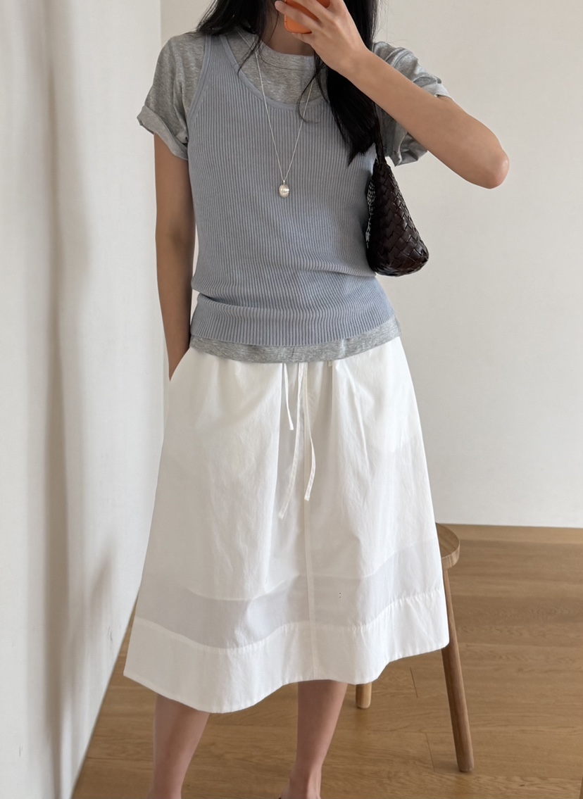 AMY GRACE-A韓國東大門代購女裝新品休閑時尚半身裙中短裙AMY GRACE-A半身裙/中短裙