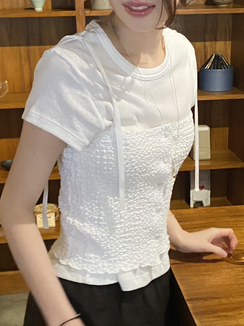 ERUME韓國東大門代購女士新款推薦時尚26春夏職業熱賣T恤ERUMET恤