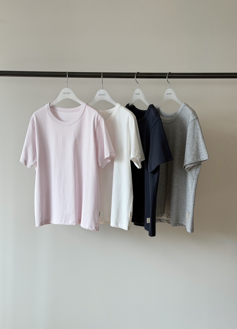 AMY GRACE-A韓國代購女裝新款休閑職業26春夏推薦人氣T恤AMY GRACE-AT恤