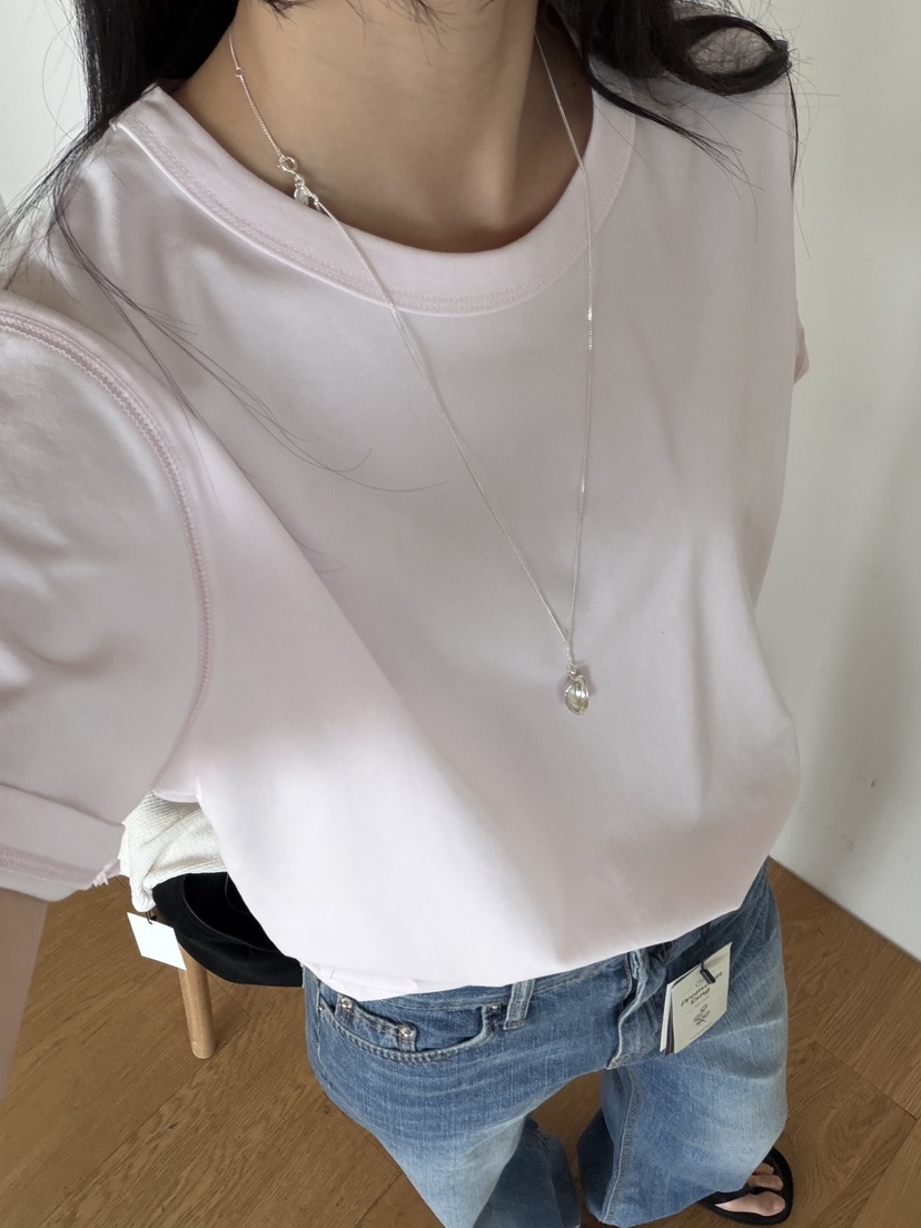 AMY GRACE-A韓國代購女裝新款休閑職業26春夏推薦人氣T恤AMY GRACE-AT恤