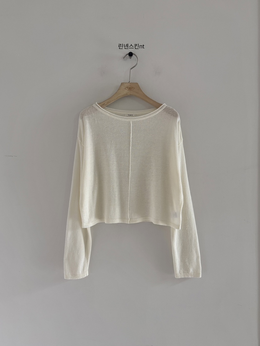 VERGAMOT韓國直郵女士新品休閑人氣職業時尚26春夏針織衫亞麻VERGAMOT針織衫圖色1