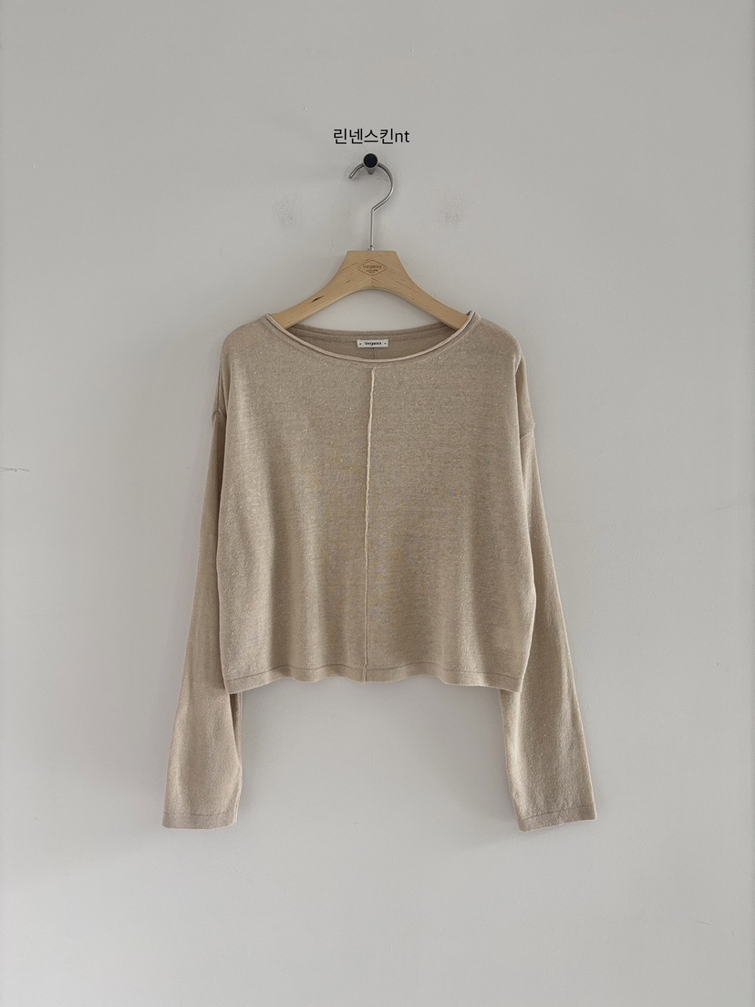 VERGAMOT韓國直郵女士新品休閑人氣職業時尚26春夏針織衫亞麻VERGAMOT針織衫圖色2