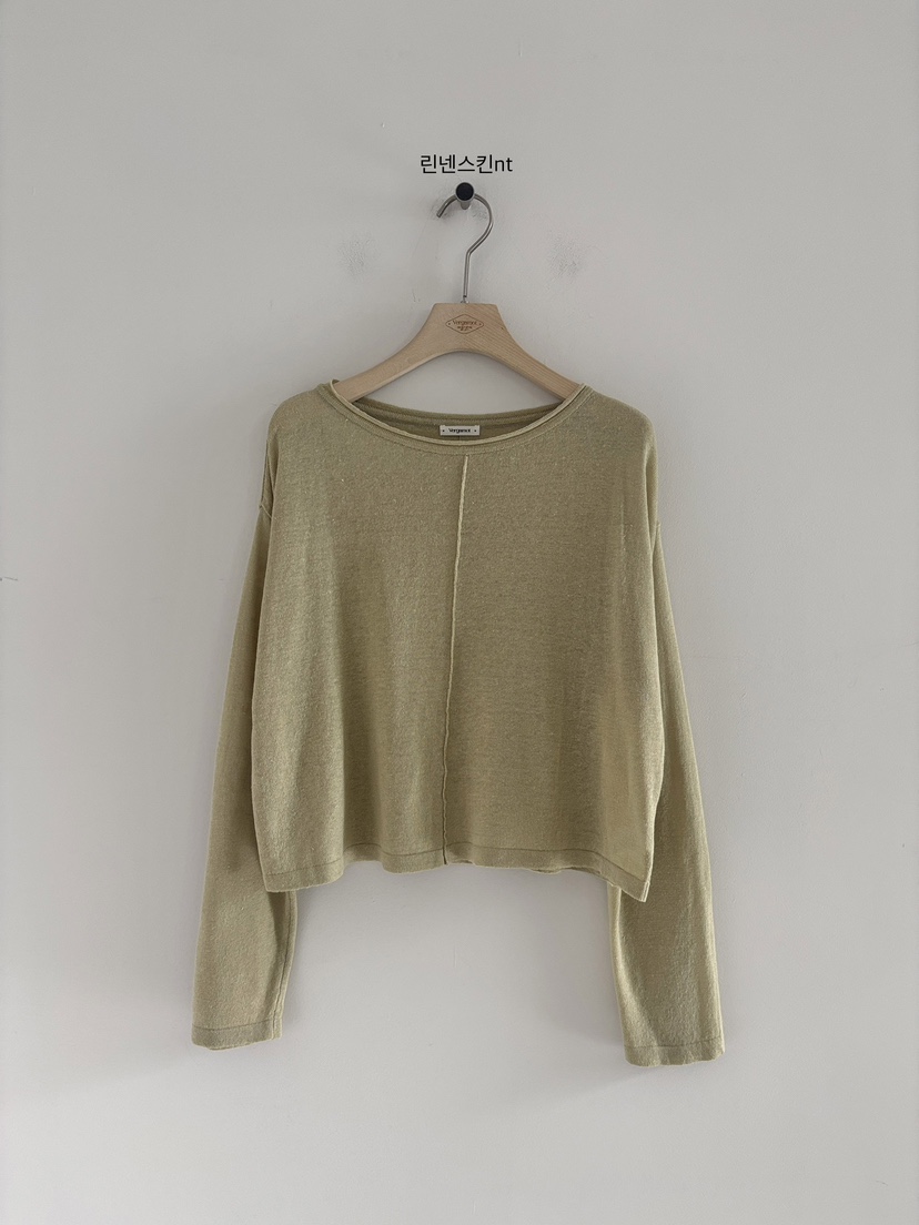 VERGAMOT韓國直郵女士新品休閑人氣職業時尚26春夏針織衫亞麻VERGAMOT針織衫圖色3