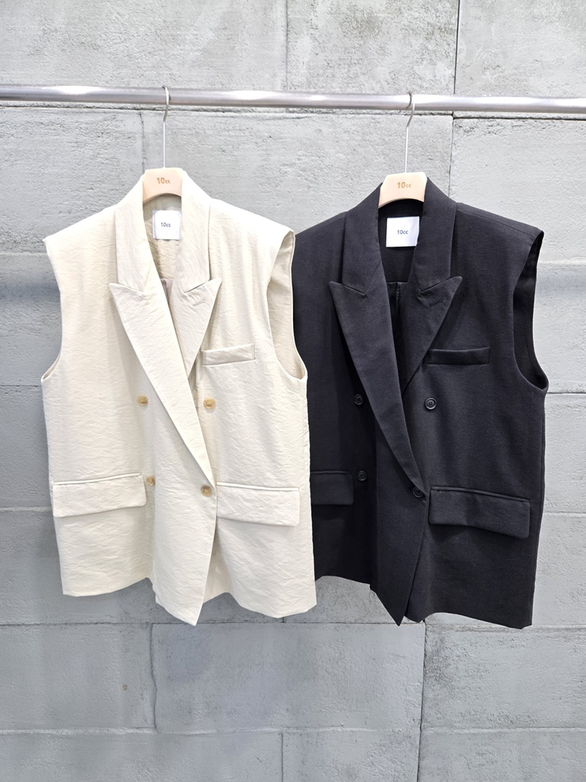 10CC韓國直郵女裝新品推薦26春夏職業休閑時尚熱賣人氣馬甲10CC馬甲