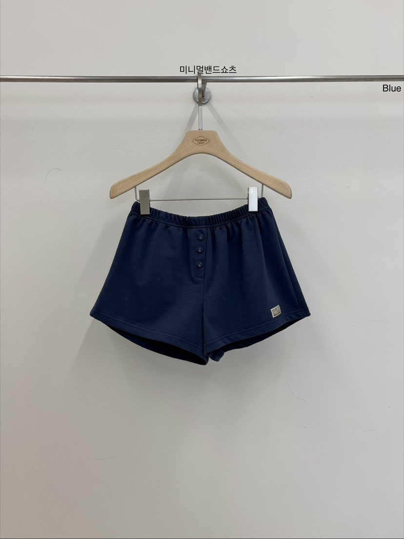VERGAMOT韓國東大門代購女裝新品休閑熱賣職業26春夏短褲VERGAMOT短褲圖色2藍色